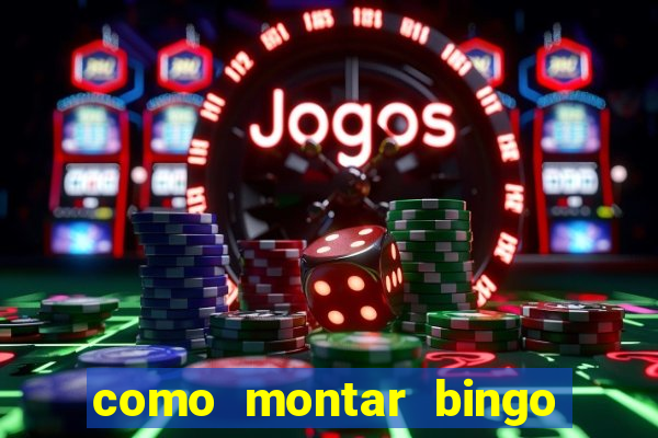 como montar bingo brinquedos toia